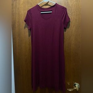 Art class girls maroon sheath cotton dress size. xL(14/16)
